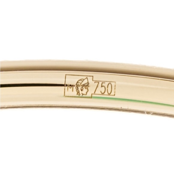 🎊SOLD🎊RARE Tiffany & Co HardWear Ball Gray Moonstone 18k RG Cuff MEDIUM Bangle - Picture 5 of 7